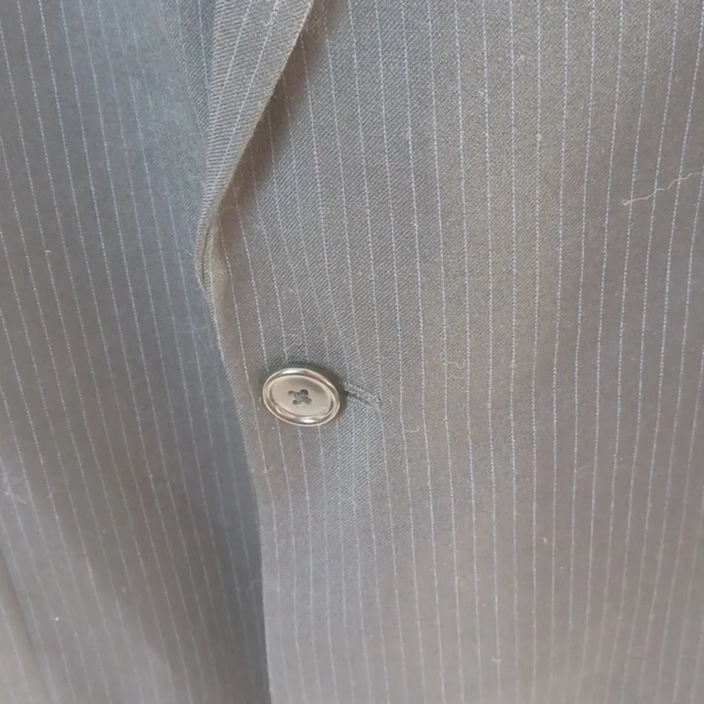 Pierre Cardin Blazer Wool  40L Black with Blue stripe
